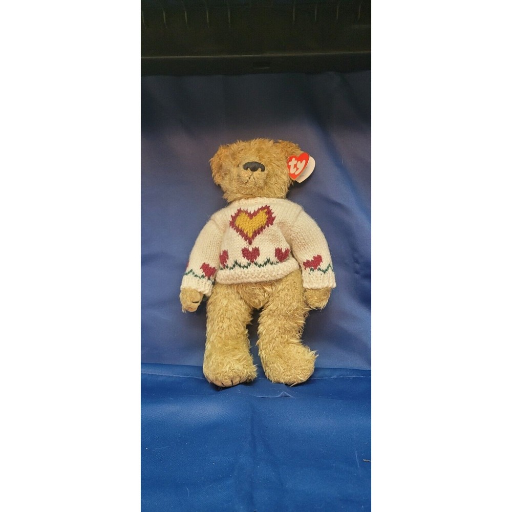 TY Attic Treasures Collection “Heartly” LOVE CONQUER ALL 1993 12” Jointed Bearl
